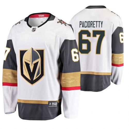 Men Vegas Golden Knights Max Pacioretty 67 Player Away White Jersey Jersey