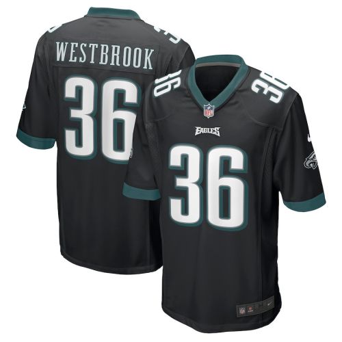 Brian Westbrook 36 Philadelphia Eagles Men Retired Alternate Game Jersey - Black