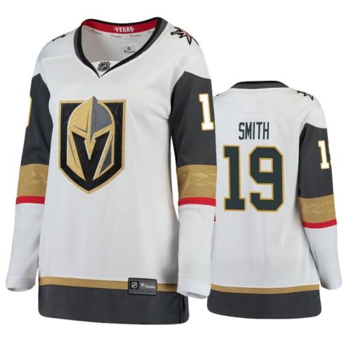 Women Vegas Golden Knights Reilly Smith 19 Breakaway White Jersey Jersey