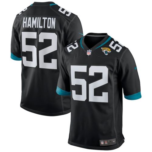 DaVon Hamilton 52 Jacksonville Jaguars Men's Game Jersey - Black