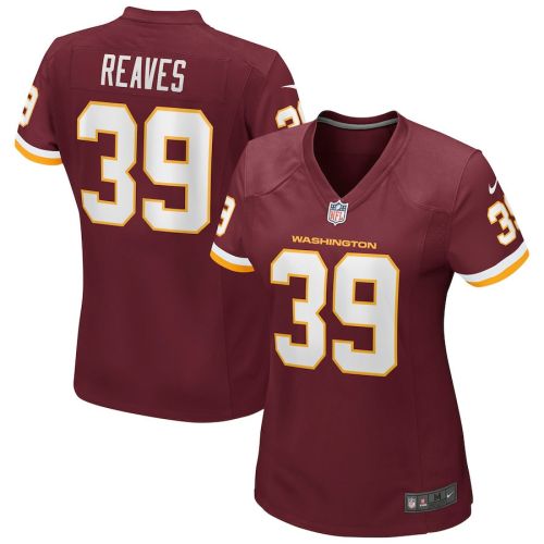 Jeremy Reaves 39 Washington Commanders Football Team Women Game Jersey - Burgundy