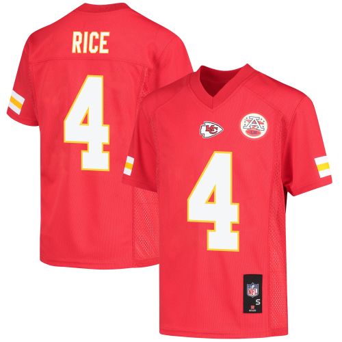 Rashee Rice 4 Kansas City Chiefs Game Jersey - Youth, Red