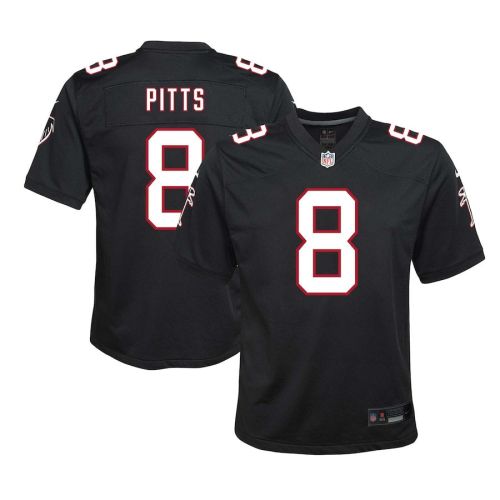 Kyle Pitts 8 Atlanta Falcons YOUTH Game Jersey - Black