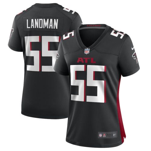 Nate Landman Atlanta Falcons Women's Game Player Jersey - Black