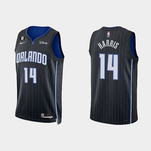 Orlando Magic 14 Gary Harris 2022-23 Icon Edition Black Men Jersey