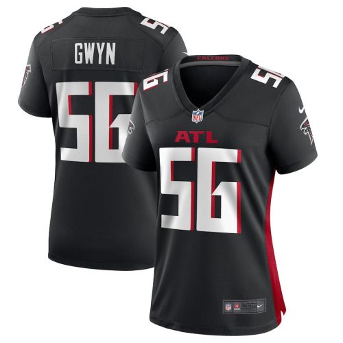 Jovaughn Gwyn 56 Atlanta Falcons Game Women Jersey - Black