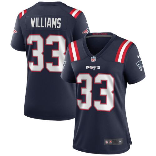 Joejuan Williams 33 New England Patriots Women Game Jersey - Navy