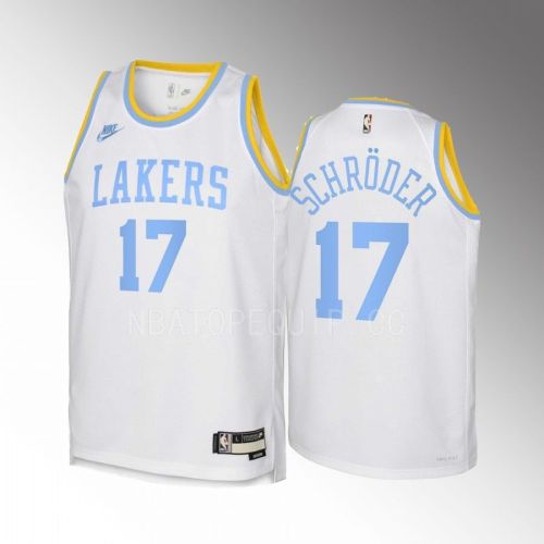 Dennis Schroder 17 Los Angeles Lakers 2022-23 Classic Edition White Youth Jersey - Swingman