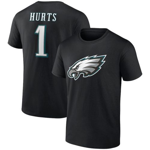 Jalen Hurts 1 Philadelphia Eagles Unisex T-Shirt - Black