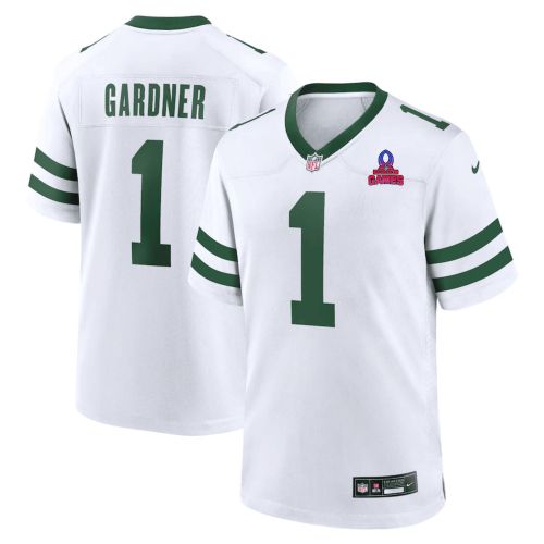 Sauce Gardner 1 New York Jets 2024 Pro Bowl Patch Alternate Game Men Jersey - White