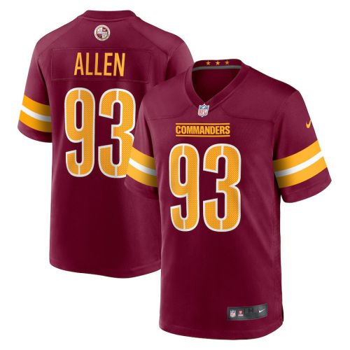 Jonathan Allen 93 Washington Commanders Game YOUTH Jersey - Burgundy