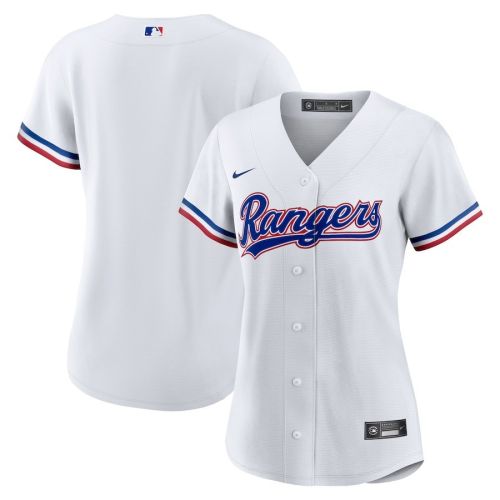 Texas Rangers Women's Home Blank Jersey - White