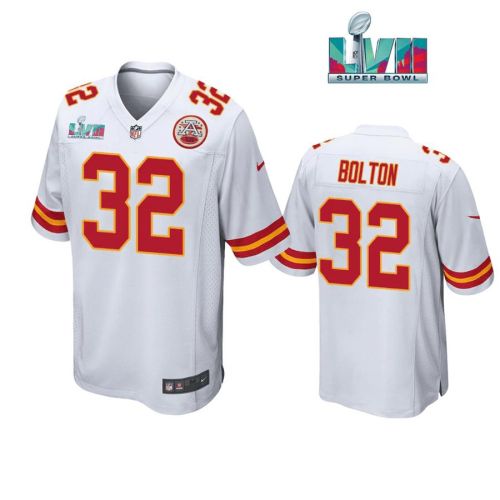 Nick Bolton 32 Kansas City Chiefs Super Bowl LVII White Men Game Jersey