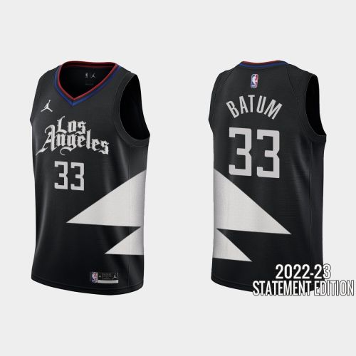 Los Angeles Clippers Nicolas Batum 33 Black 2022-23 Statement Edition Men Jersey