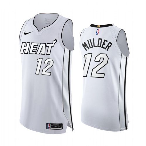 Mychal Mulder White Hot 12 Miami Heat 2022 Playoffs Jersey