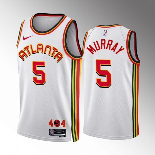 Atlanta Hawks Dejounte Murray 5 2022-23 Association Edition White Jersey