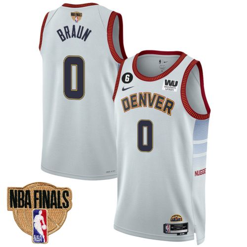 Christian Braun 0 Denver Nuggets Final Champions 2023 Swingman YOUTH Jersey - White