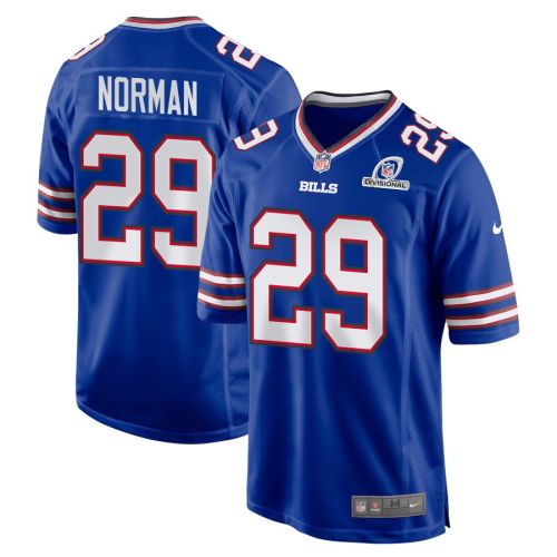 Josh Norman 29 Buffalo Bills 2024 Divisional Patch Game Men Jersey - Royal