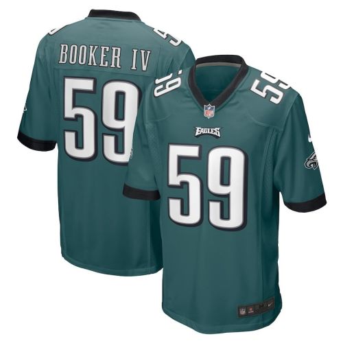 Thomas Booker IV 59 Philadelphia Eagles Game Men Jersey - Midnight Green