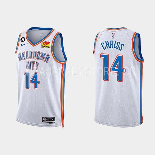 Oklahoma City Thunder Marquese Chriss 14 2022-23 Association Edition White Men Jersey Swingman