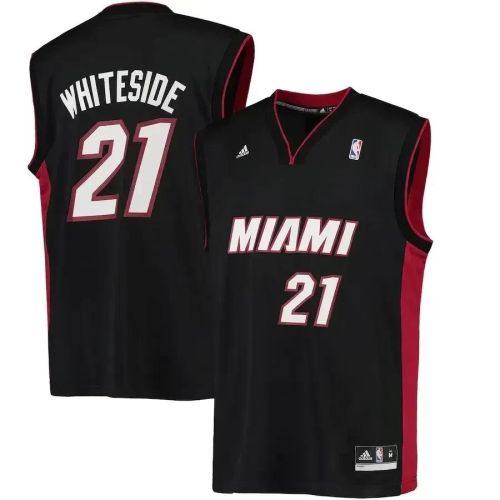 Hassan Whiteside Miami Heat Road Jersey - Black