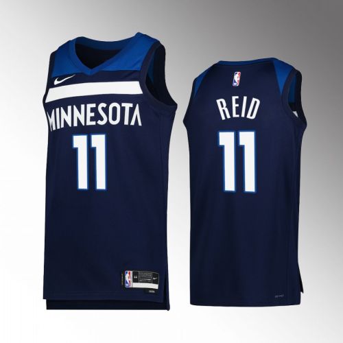 Minnesota Timberwolves Naz Reid 11 2022-23 Icon Edition Navy Jersey Swingman