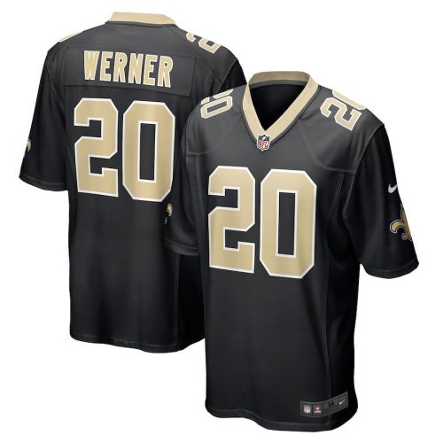 Pete Werner 20 New Orleans Saints Men Game Jersey - Black