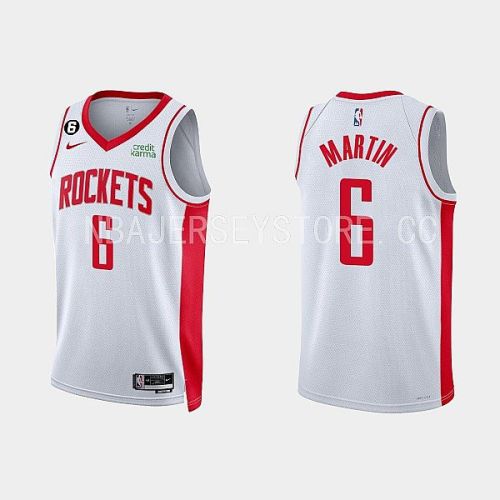 Houston Rockets Kenyon Martin Jr. 6 2022-23 Association Edition White Men Jersey Swingman