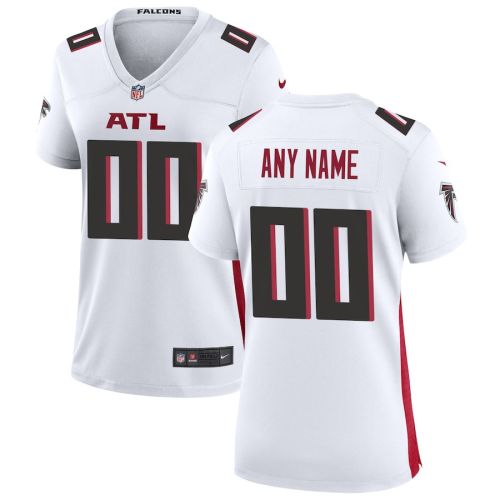 Atlanta Falcons Women's Custom Game Jersey - White