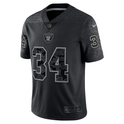 Bo Jackson 34 Las Vegas Raiders Retired Player RFLCTV Limited Jersey - Black