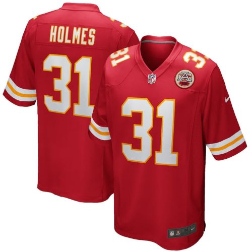 Priest Holmes 31 Kansas City Chiefs Men Game Retired Jersey - Red