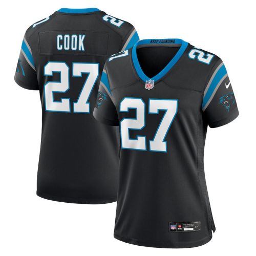 Alex Cook 27 Carolina Panthers Game Women Jersey - Black