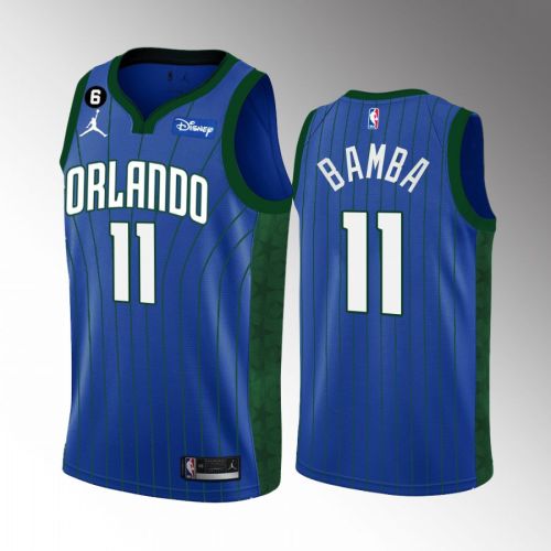 Orlando Magic Mo Bamba 11 2022-23 Statement Edition Blue Jersey Swingman