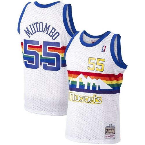 Dikembe Mutombo Denver Nuggets Mitchell & Ness 1991-92 Hardwood Classics Swingman Player Jersey - White