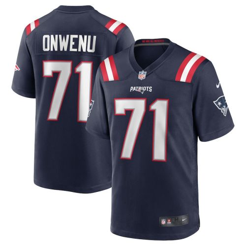 Mike Onwenu 71 New England Patriots Men Team Game Jersey - Navy