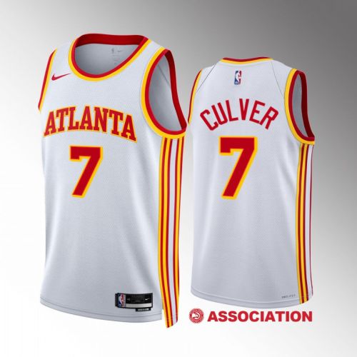 Atlanta Hawks Jarrett Culver 7 2022-23 Association Edition White Jersey Swingman