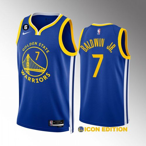 Golden State Warriors Patrick Baldwin Jr. 7 2022-23 Icon Edition Royal Jersey Swingman