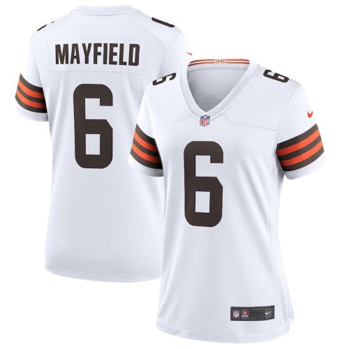 Baker Mayfield 6 Cleveland Browns Women's Game Jersey - White