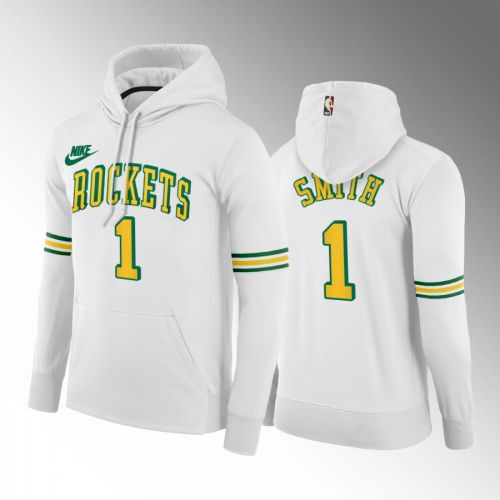 Jabari Smith Houston Rockets 2022-23 Classic Edition Hoodie White 55th Anniversary