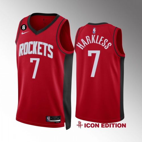 Moe Harkless 7 2022-23 Houston Rockets Red Icon Edition Men Jersey Swingman