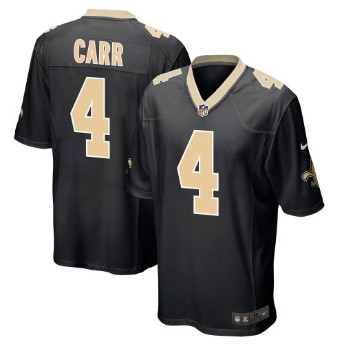 Derek Carr 4 New Orleans Saints Game Men Jersey - Black