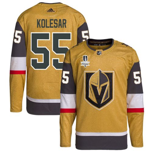 Keegan Kolesar 55 Vegas Golden Knights Stanley Cup 2023 Final Patch Home Breakaway Men Jersey - Gold