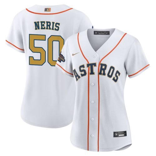 Hector Neris 50 Houston Astros 2023 Women Jersey - White/Gold