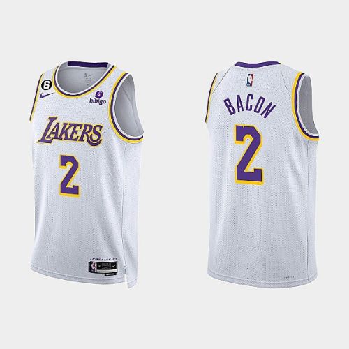 Los Angeles Lakers Dwayne Bacon 2 2022-23 Association Edition White Men Jersey Swingman