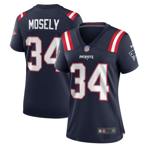 Quandre Mosely 34 New England Patriots Women Home Game Jersey - Navy