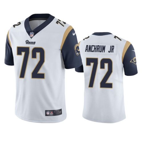 Los Angeles Rams Tremayne Anchrum Jr. 72 White Vapor Untouchable Limited Jersey