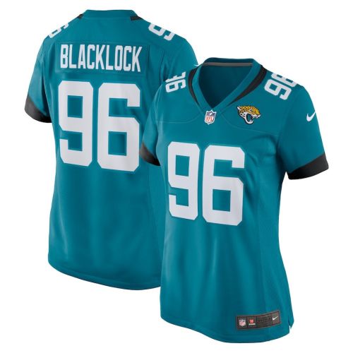 Ross Blacklock 96 Jacksonville Jaguars Women's Team Game Jersey - Teal