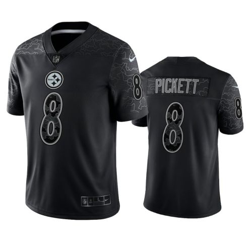 Kenny Pickett 8 Pittsburgh Steelers Black Reflective Limited Jersey - Men