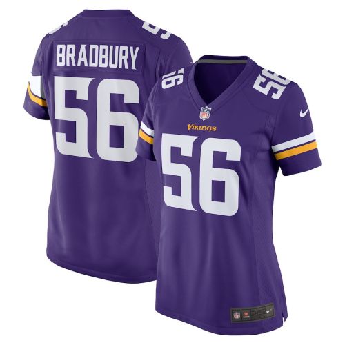 Garrett Bradbury 56 Minnesota Vikings Women Game Jersey - Purple