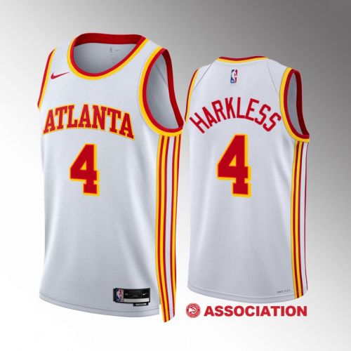 Atlanta Hawks Maurice Harkless 4 2022-23 Association Edition White Jersey Swingman